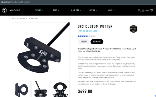 L.A.B. DF3 DF3i Putter